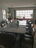 Gallery Photo of Adult Group Room in Knoxville. Very quaint room with a fireplace. All tables are custom made.  A lot of healing happens around the table.