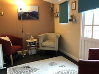 Gallery Photo of My counselling room, providing a quiet, calm and confidential space for you to come and talk.
