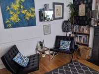 Gallery Photo of My therapy room is a warm and welcoming space for you to feel comfortable in.