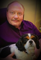 Gallery Photo of Dr Mike and Ava, his counselling "assistant" and resident therapy dog...