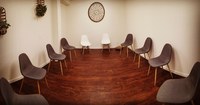 Gallery Photo of Our group room, in which much healing has occurred and warm hearts reside.