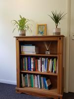 Gallery Photo of Books & plants (and a special painting by a very special young artist)