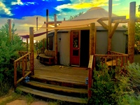 Gallery Photo of The Arco Iris yurt, where we often meet with families and couples.
