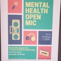 Gallery Photo of Come check out the Mental Health Open Mic I co-host to share or simply vibe out!