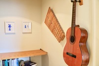 Gallery Photo of I believe play is the "highest form of research." You are welcome to these instruments during sessions.