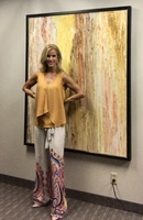 Gallery Photo of Me inside my office standing in front of one of my paintings. I   love painting.