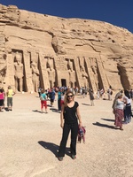 Gallery Photo of Feeling happy near the border of the Sudan at the Abu Simbel Temples. Life-changing ancient Egyptian ruins are here! So so amazing to see! :)