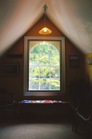 Gallery Photo of Window in Waiting Room overlooking Cold Spring Harbor Village.