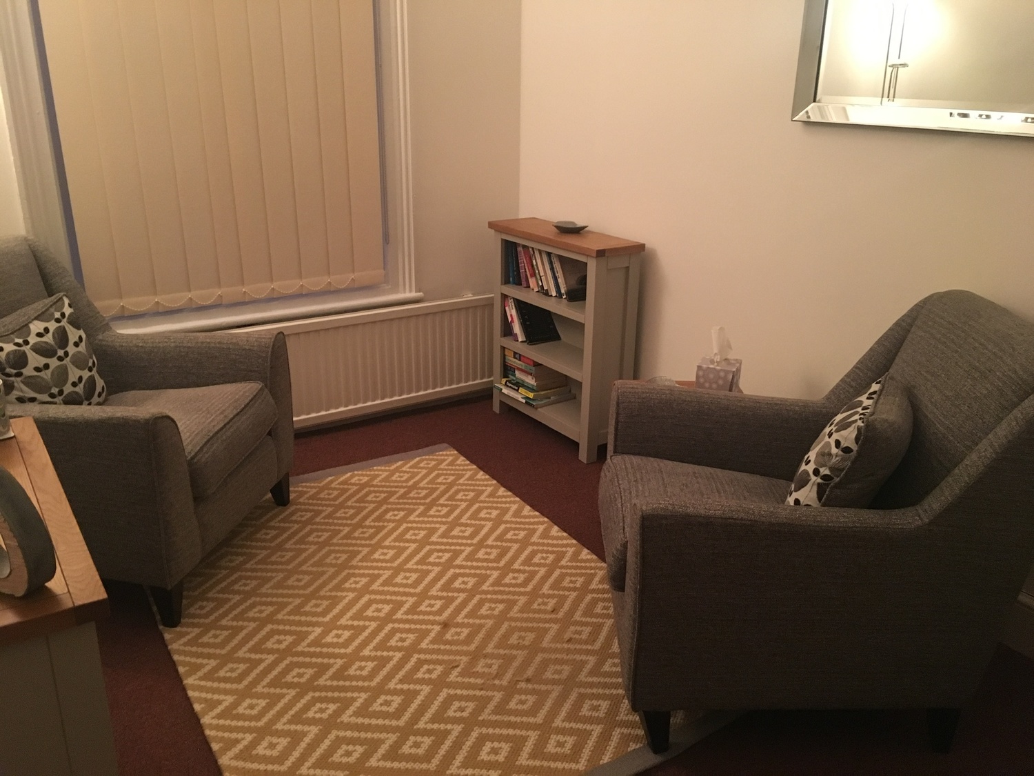 Gallery Photo of Comfortable, non-clinical, therapy room