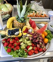 Gallery Photo of Fancy fruit from cooking classes for parent weekend.
