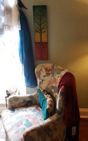 Gallery Photo of therapist chair and window to patio garden