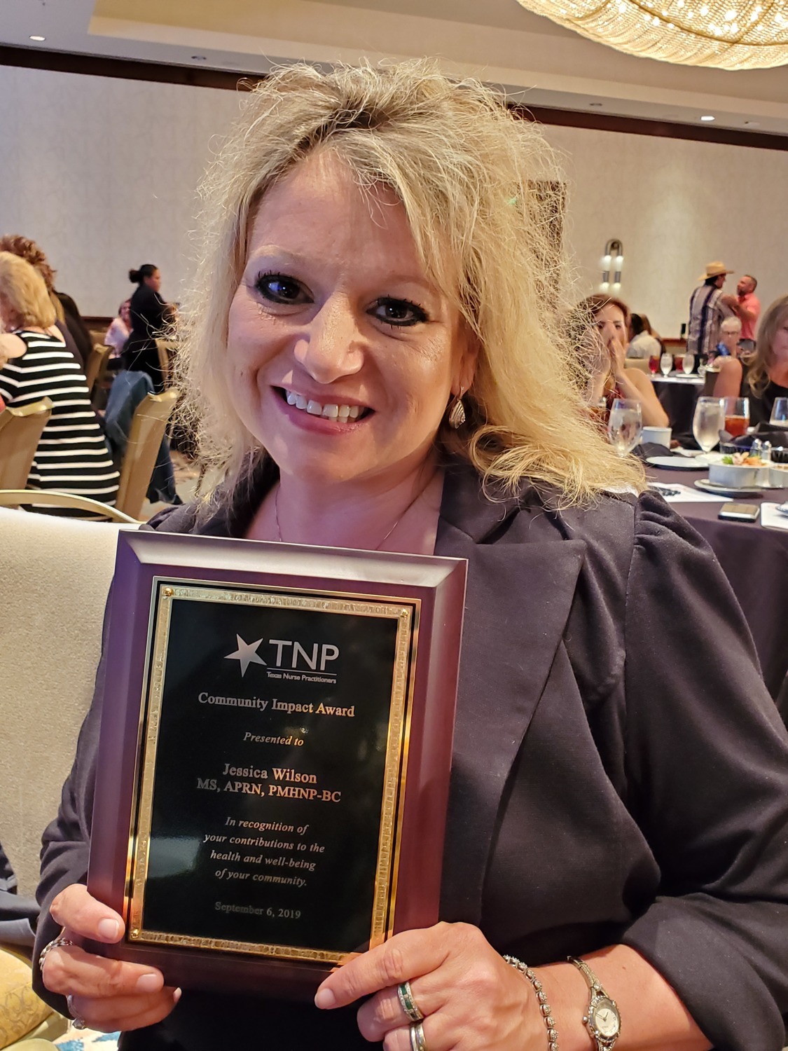 Gallery Photo of Recipient of Community Impact Award, Texas Nurse Practitioners, 2019