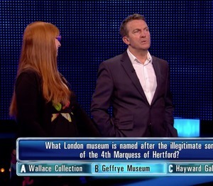 Gallery Photo of Rea Pearson with Bradley Walsh on ITV's The Chase