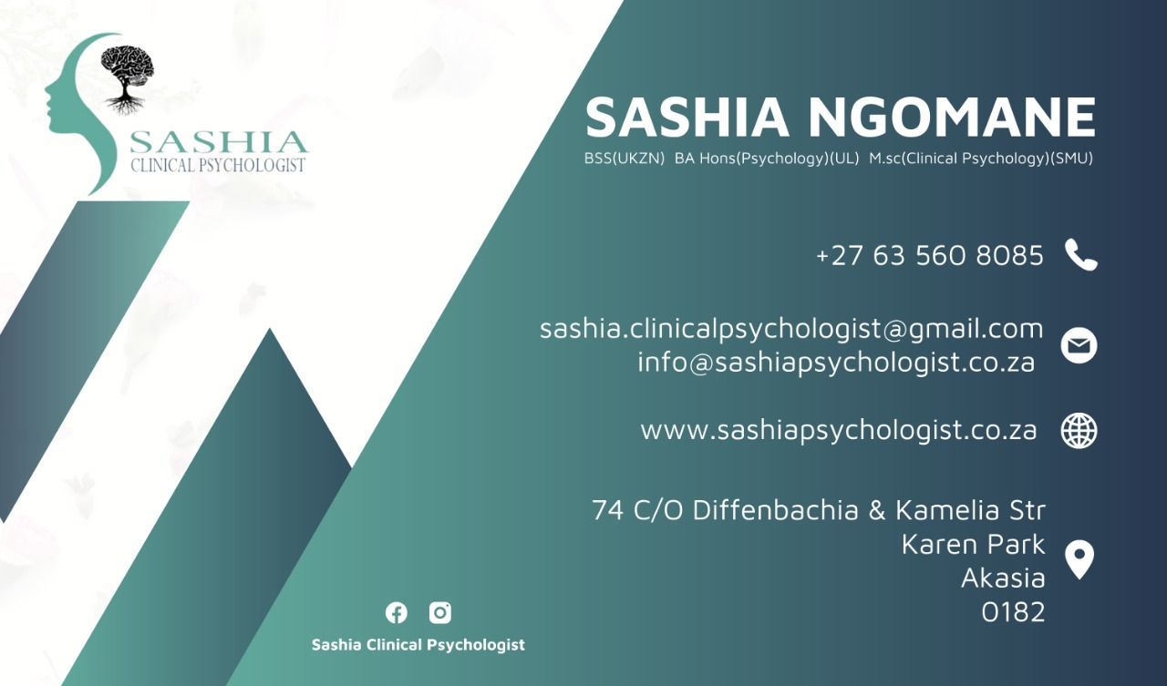 Sashia Ngomane, Psychologist, Akasia, 0182 Psychology Today