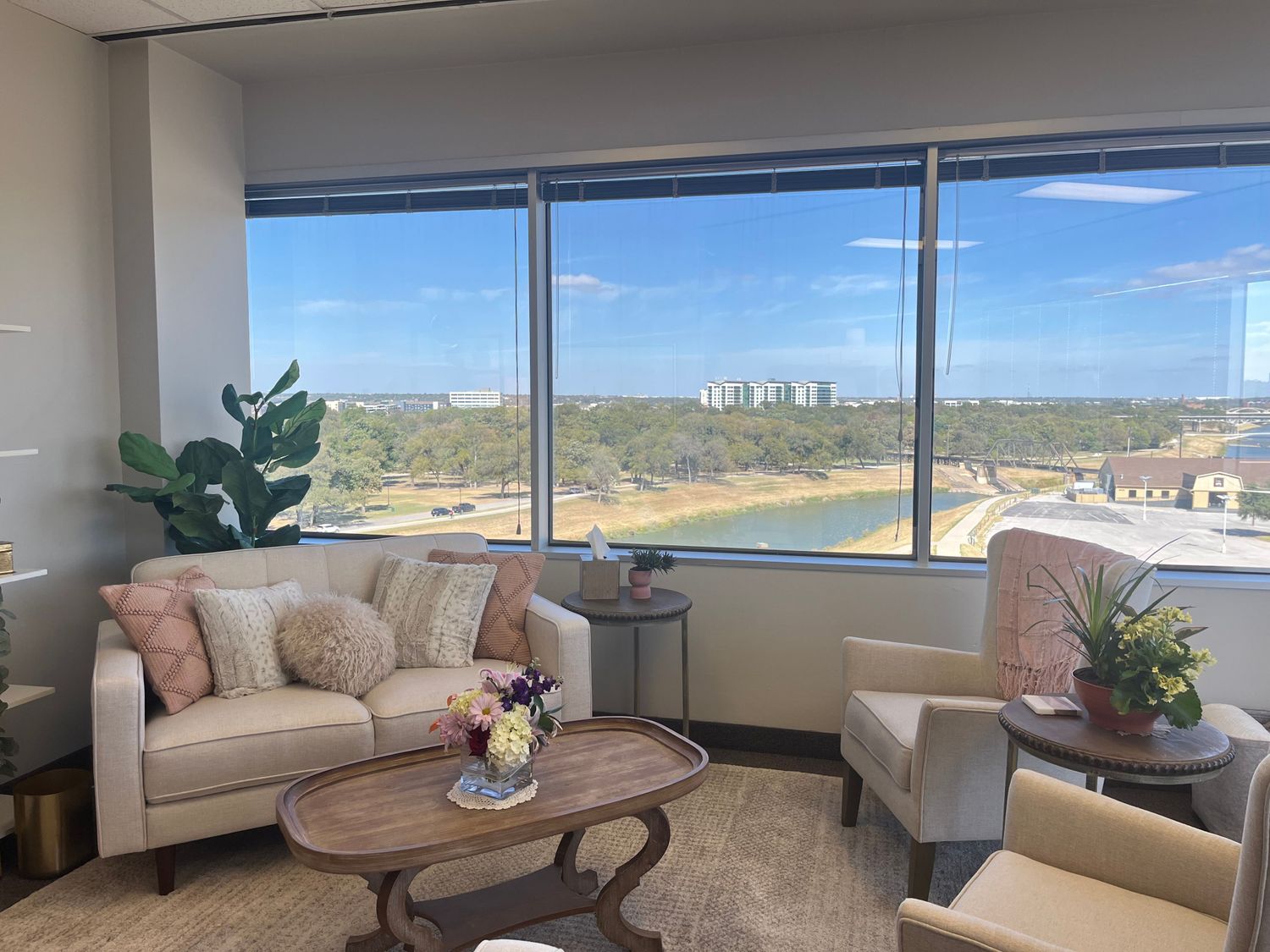 Gallery Photo of Beautiful views of the Trinity River from the 6th floor of the Park Plaza office building