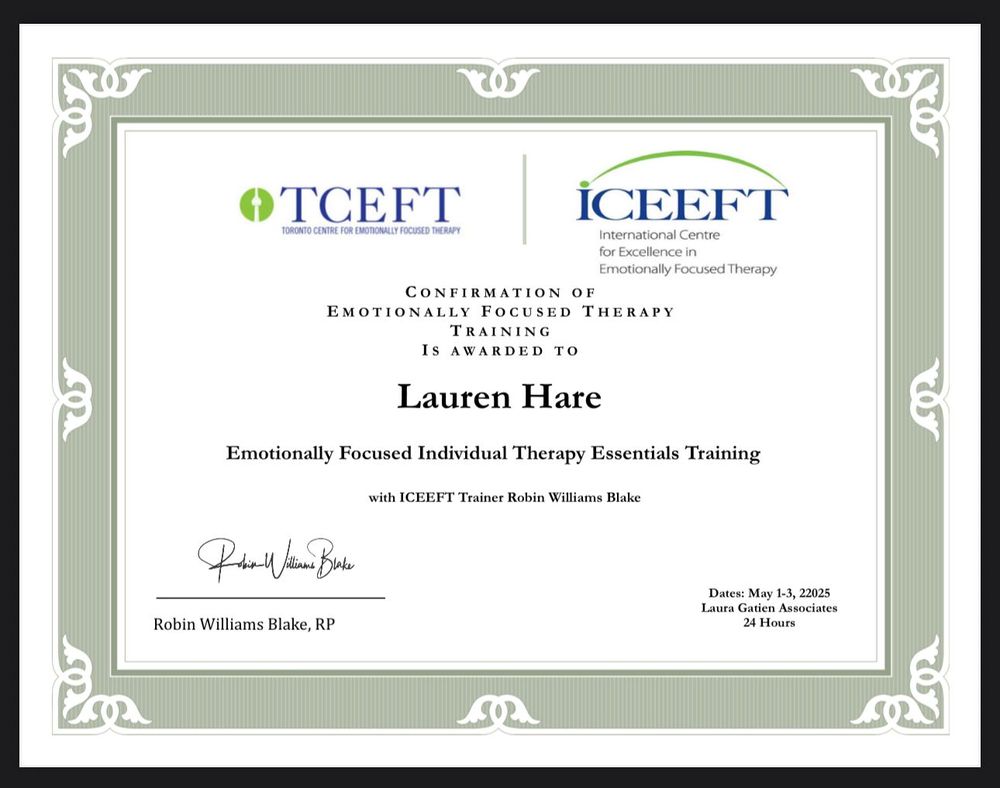 Emotion-Focused Individual Therapy Essentials Training Certificate