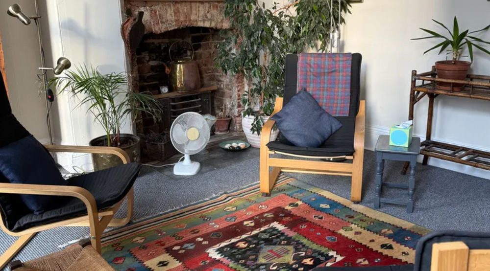 I work out of The Practice Rooms just off the High Street in Cheltenham, in its beautifully warm and welcoming rooms.