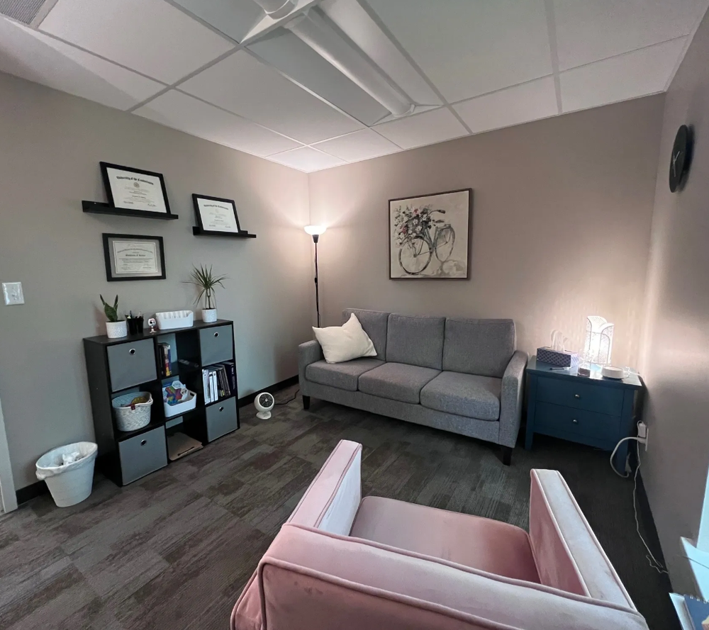 A soft and quiet office where your session will be held.