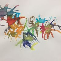 Gallery Photo of Exploring outer and inner movements with drawing inks