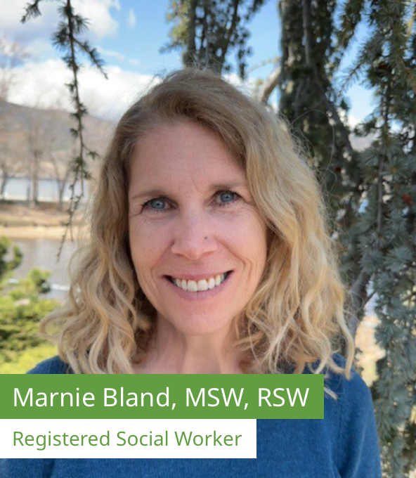 Meet Marnie! Kate works in Penticton and virtually. She offers EMDR, support for trauma, school/work related concerns and child and family therapy.