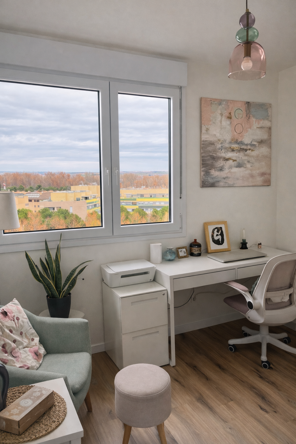 Sessions take place online from my home office - a private, quiet space for us to meet. 