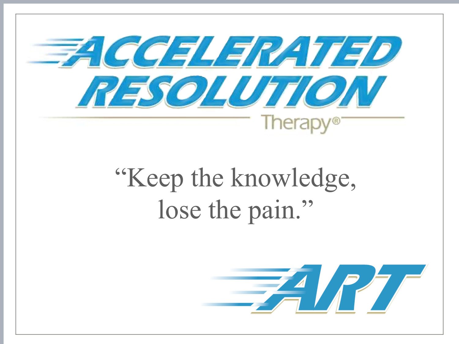 Accelerated Resolution Therapy