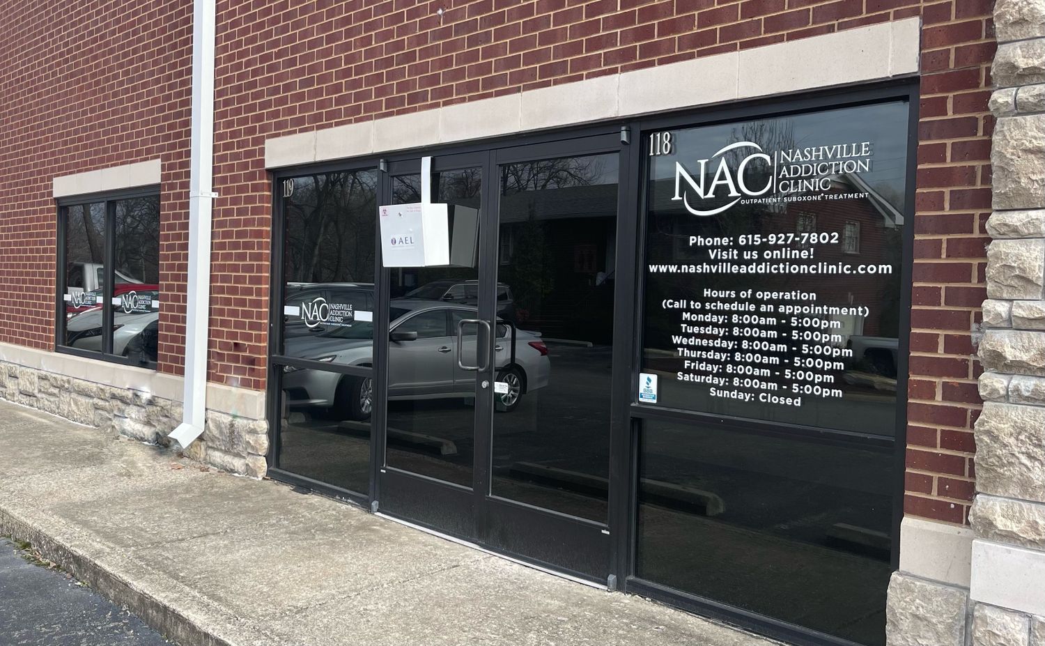 Gallery Photo of Nashville Addiction Clinic entrance 