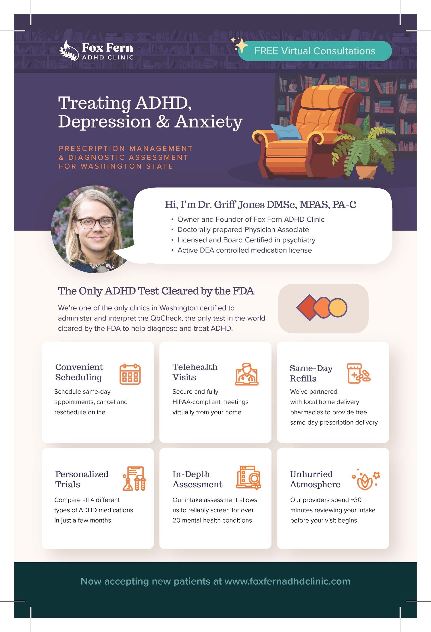 Fox Fern ADHD Clinic, Physician Assistant, Bellevue, WA, 98005 Psychology Today