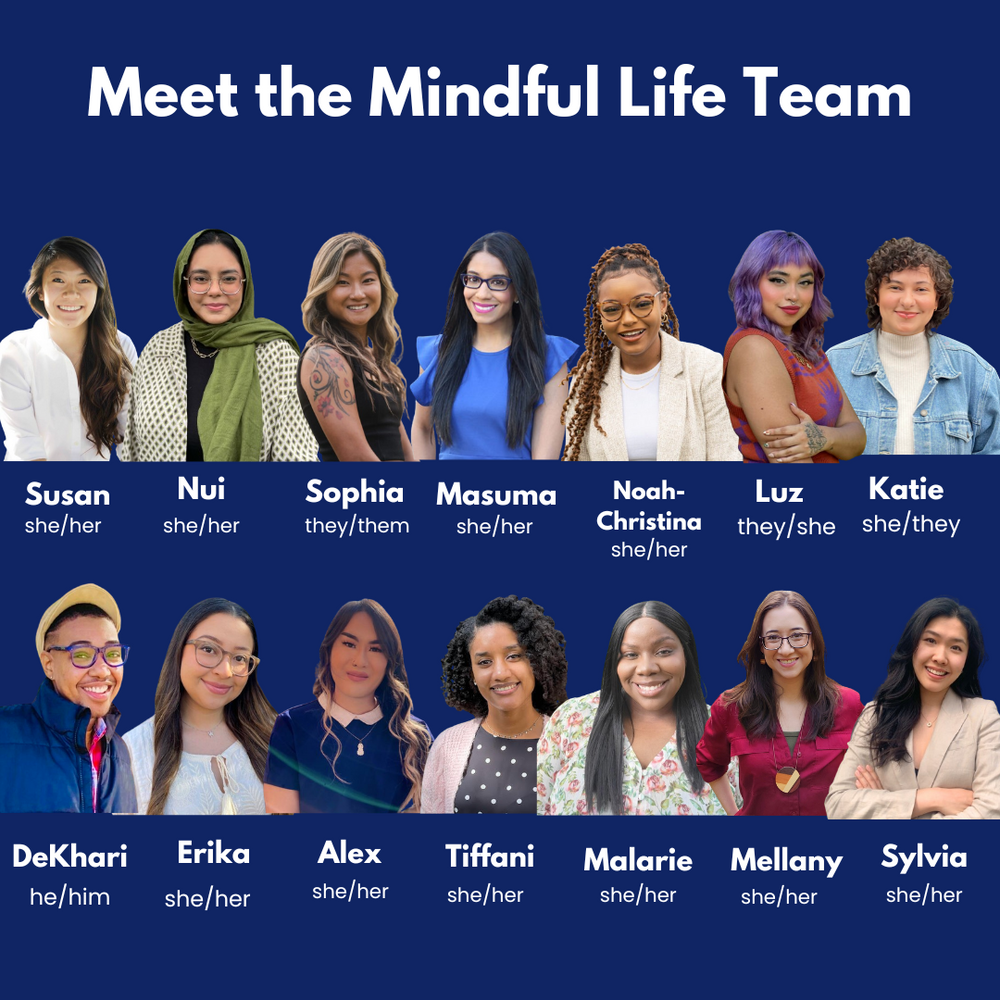 We are a group of therapists who mindfully navigate mental health from an anti-racist, anti-oppressive, intersectional, and body-centered lens.