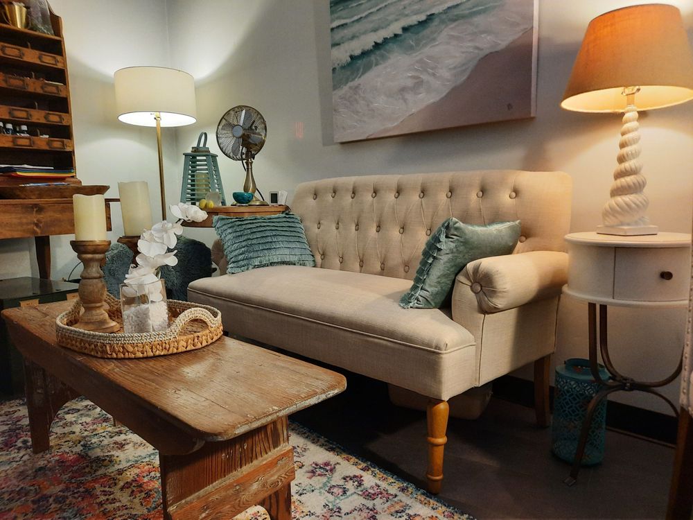 A warm and inviting space for in person sessions and formal disclosures.