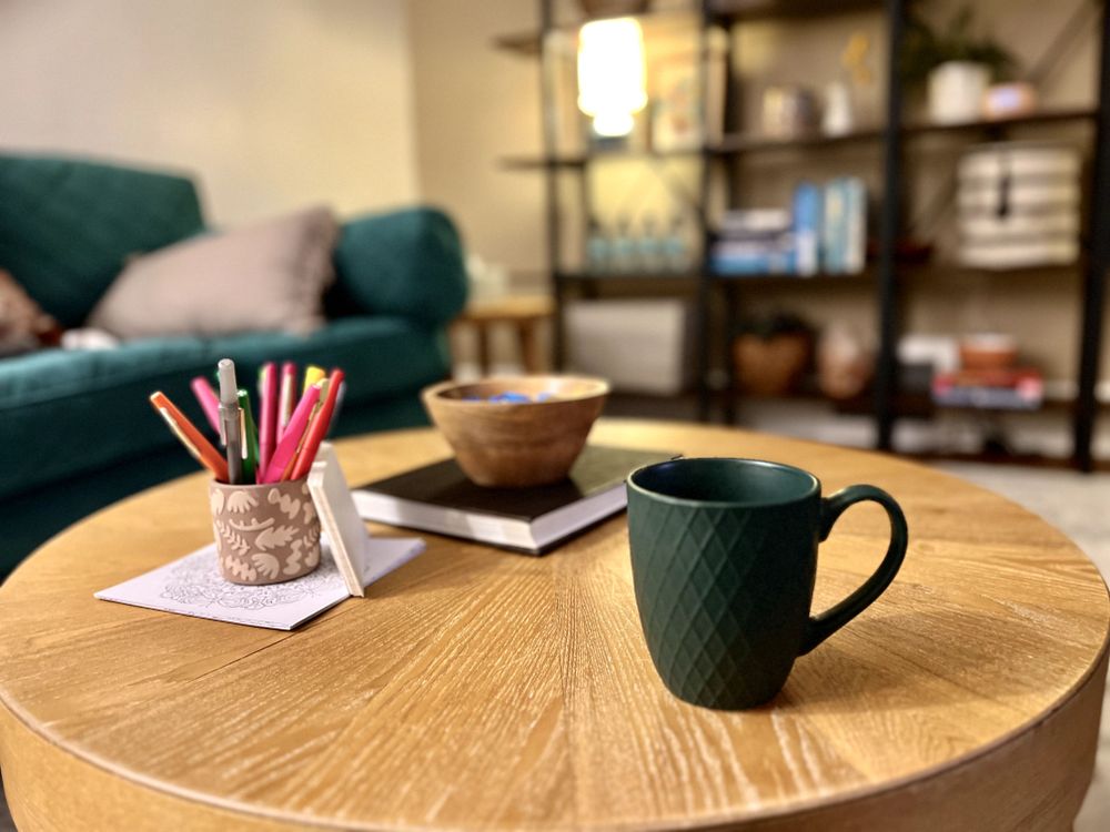 chocolate, tea, coloring, comfy couch - sometimes they help!