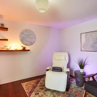 Gallery Photo of One of our treatment rooms, where we facilitate psychedelic exploration sessions.