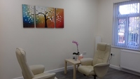 Gallery Photo of The Yellow Therapy Room.One of our four bespoke therapy rooms at The Prestwich Holistic Centre.