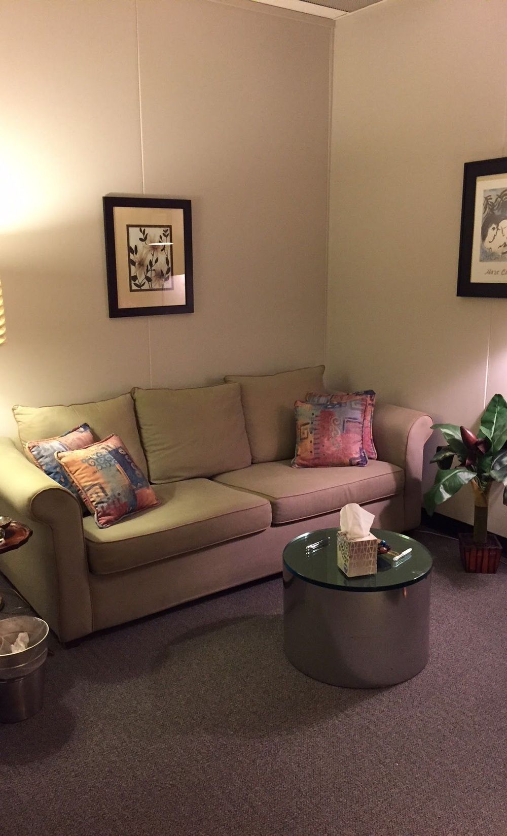 soothing and comfortable office