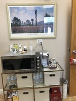 Gallery Photo of Water, coffee, and tea are available for clients and snacks and lunch for retreat clients.