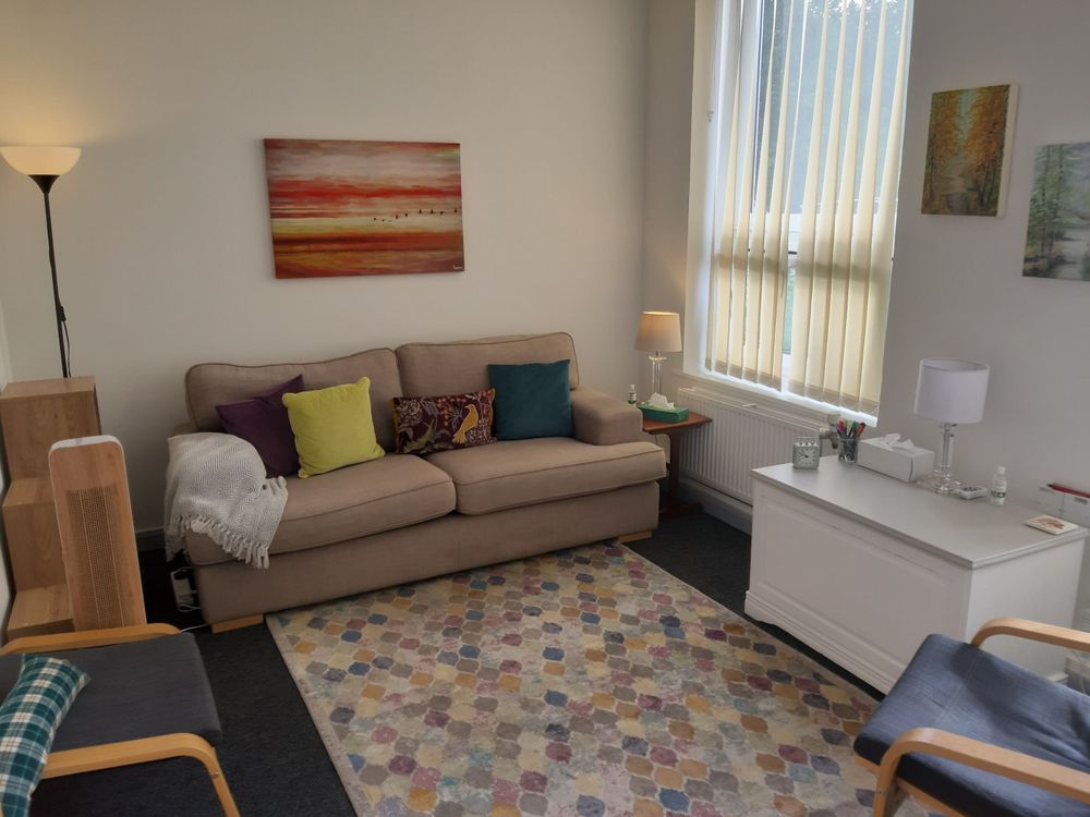 The Berkhamsted Counselling Practice therapy room.