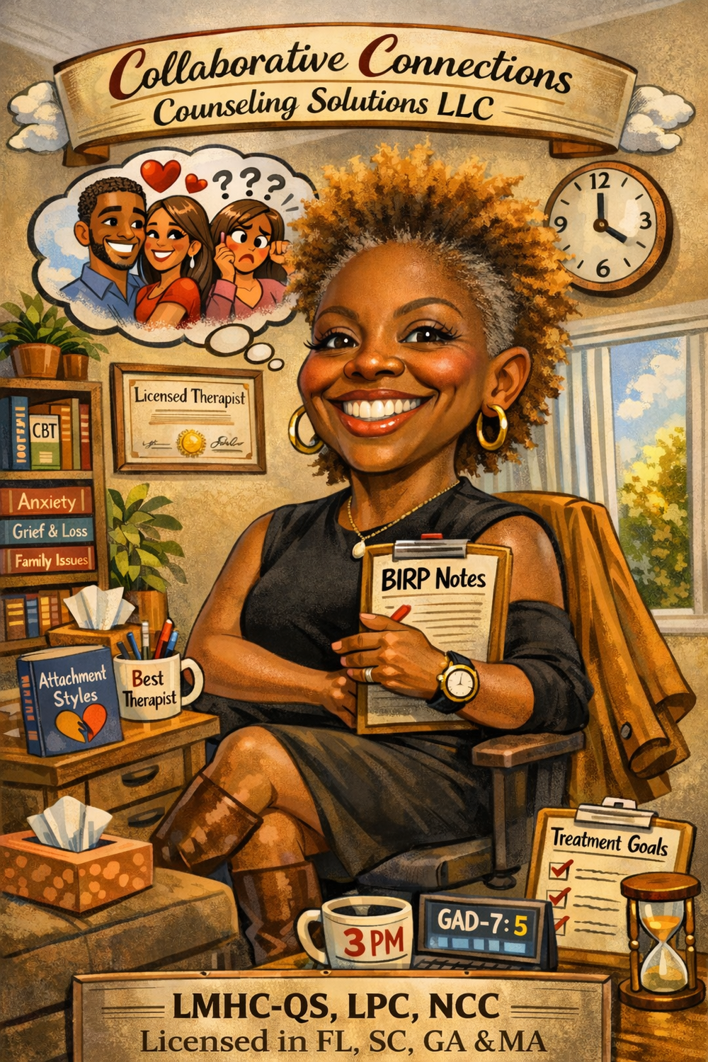 At Collaborative Connections Counseling Solutions LLC, healing happens in a space where you are seen, heard, and valued.