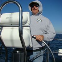 Gallery Photo of I used to race off the coast of Marina del Rey. This is me sailing for fun. 