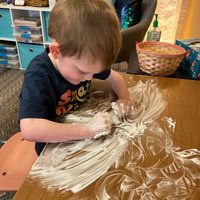 Gallery Photo of Fun with sensory items ! 