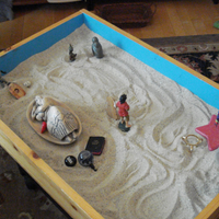 Gallery Photo of Sand tray can also be used when there is no verbal communication to emotion. 