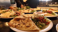 Gallery Photo of Chicken quesadillas served with homemade salsa - just one of the many lunches you'll have prepared for you by the private chefs