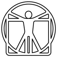 Gallery Photo of The Vitruvian Man represents ideal body proportions and is used here as a representation of the balance achieved through biofeedback.
