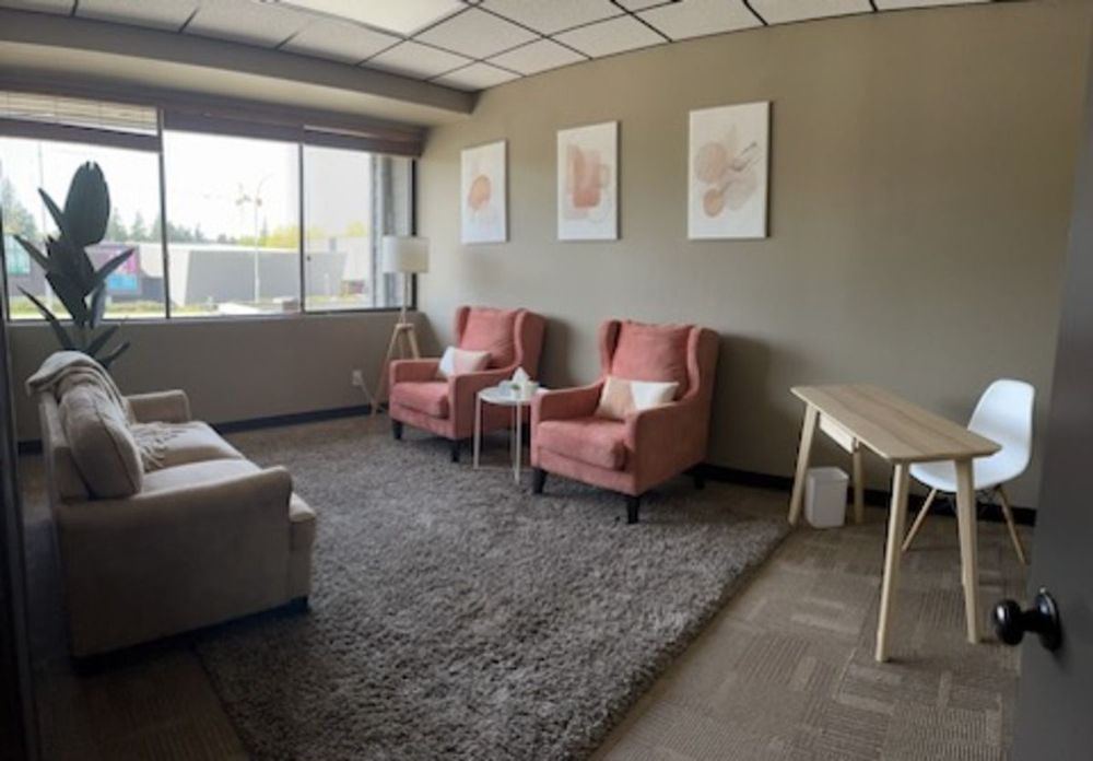 Welcoming and private counselling office in Abbotsford, designed to provide a calm and comfortable space for healing and personal growth