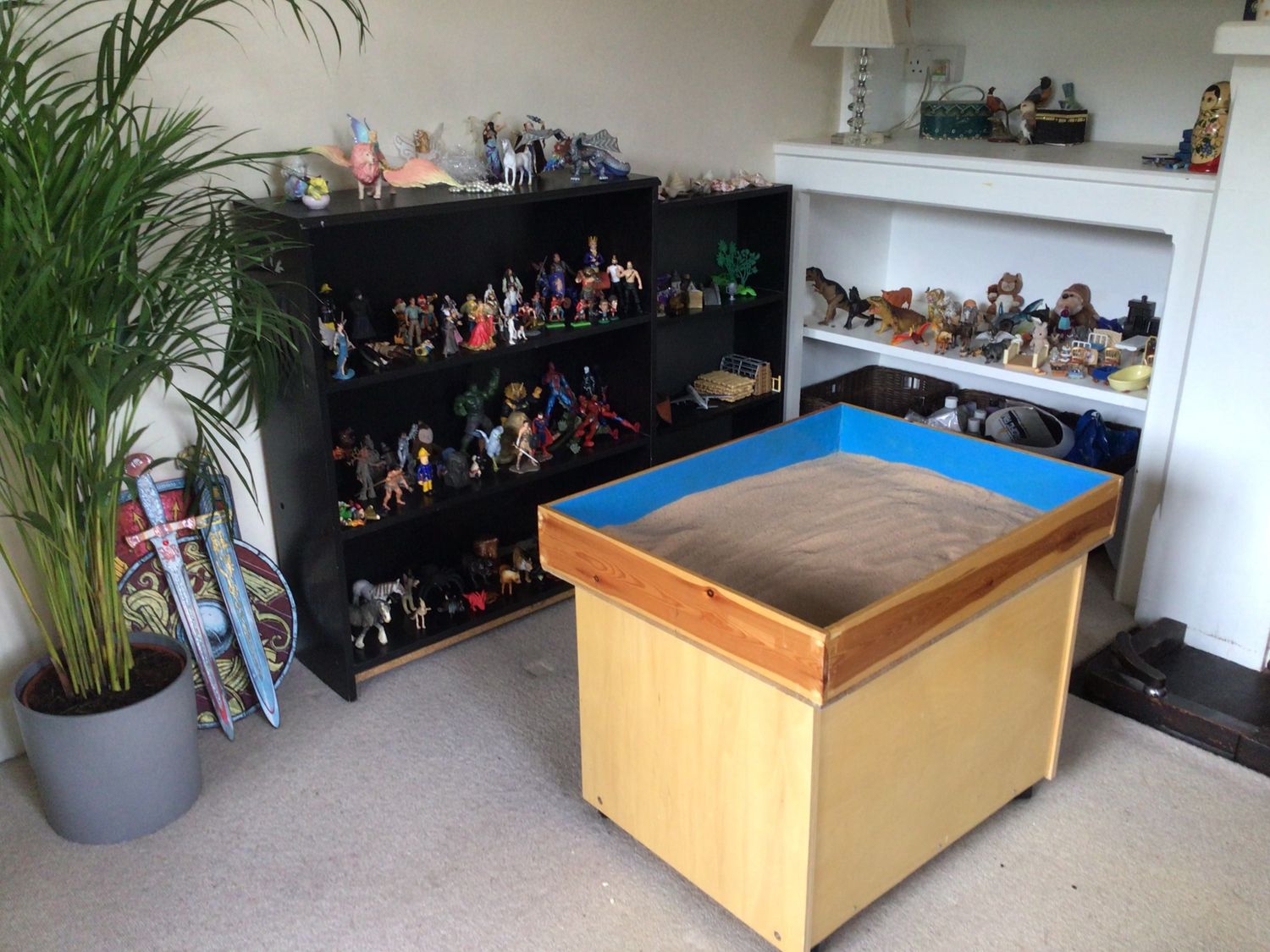 Gallery Photo of Sand tray and mini world figures