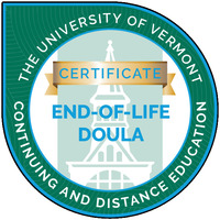 Gallery Photo of I am a certified End-of-Life Doula, also called a Death Doula, from the University of Vermont Larner College of Medicine.