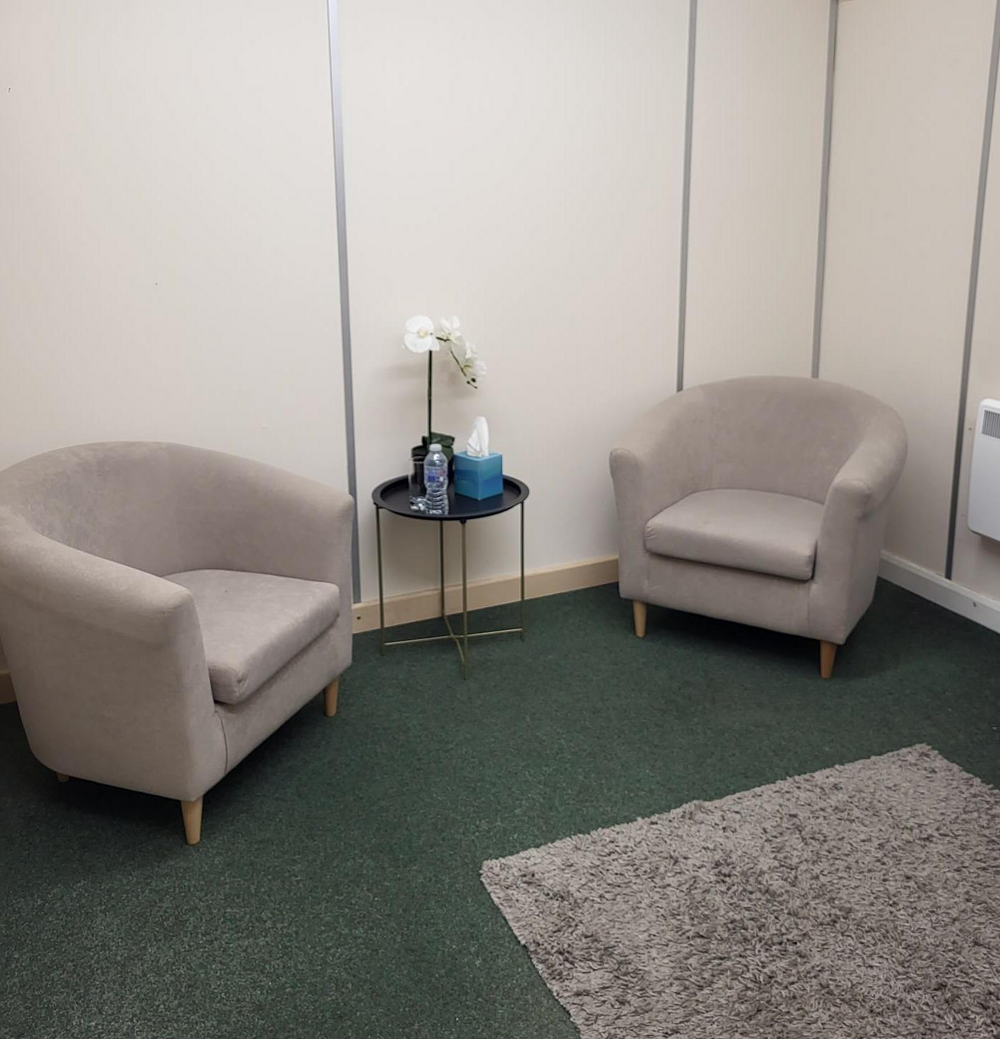 One of the confidential counselling rooms at Ashby Holistic Centre