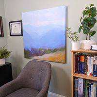 Gallery Photo of Psychiatrist Dr. Gilley's office. She works to make online visits feel as natural and possible.