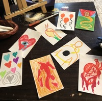 Gallery Photo of Art therapy gives us alternative ways to express our emotions in therapy. 