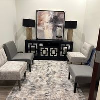 Gallery Photo of Our warm & inviting waiting room offers comfort & tranquility while you wait. Just have a seat & your therapist will be right with you!