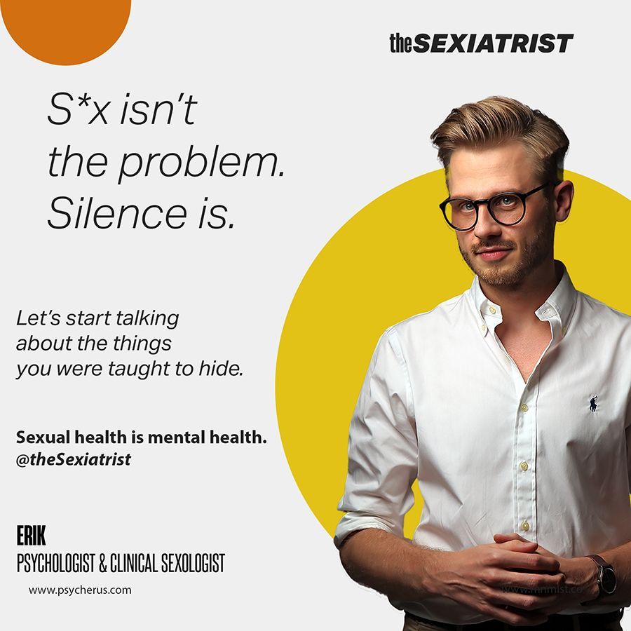 Let's start talking about the things
you were taught to hide.
Sexual health is mental health.